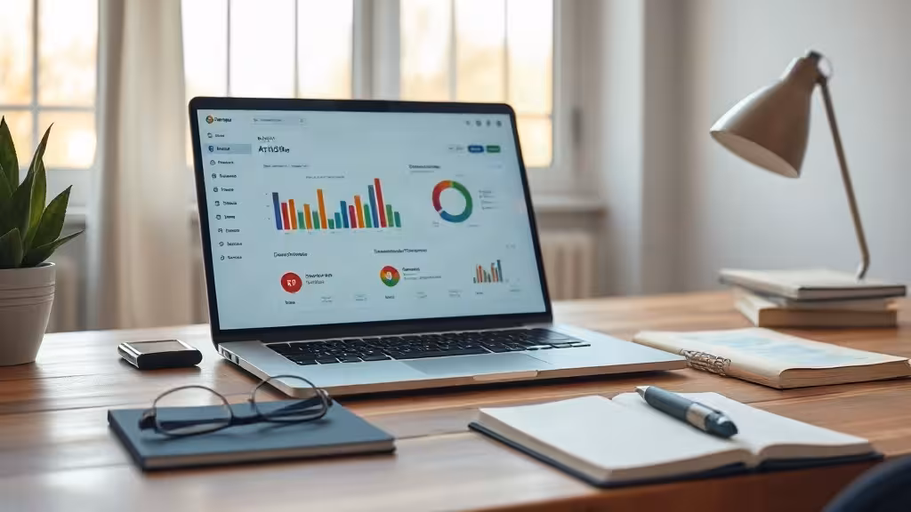 Avis 1min.ai : tableau de bord d’intelligence artificielle et crédits sur un bureau.