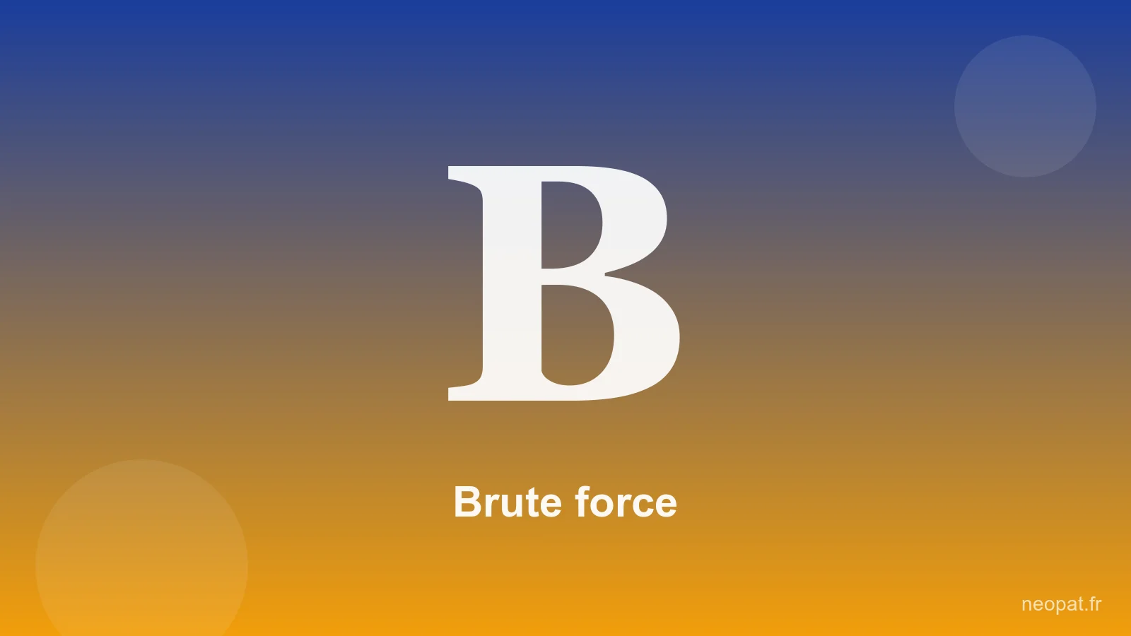 Brute force — Neopat
